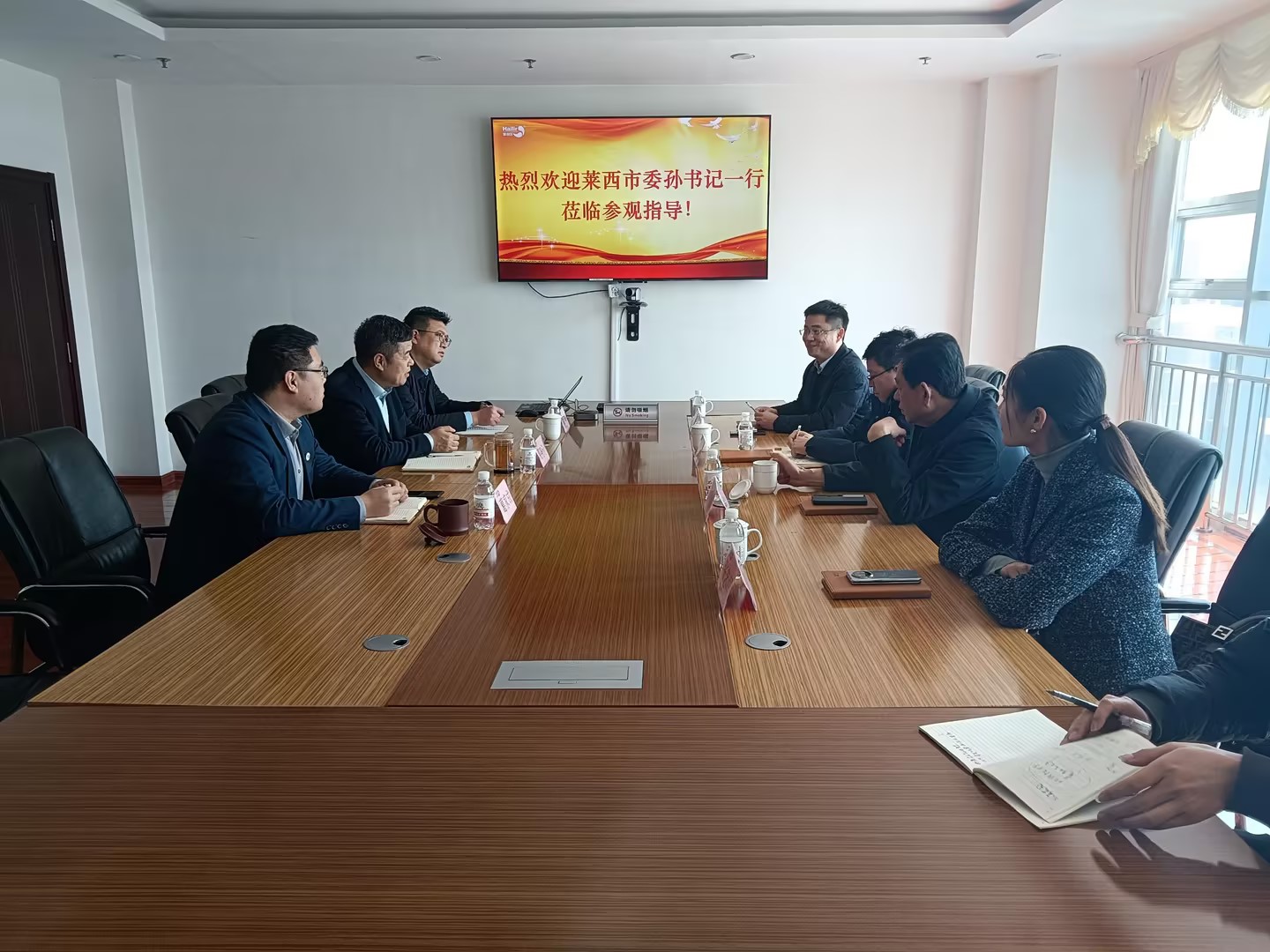 青島萊西市委孫書記一行來集團調研指導